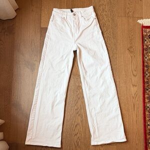 H&M White Wide Leg Women's Jeans